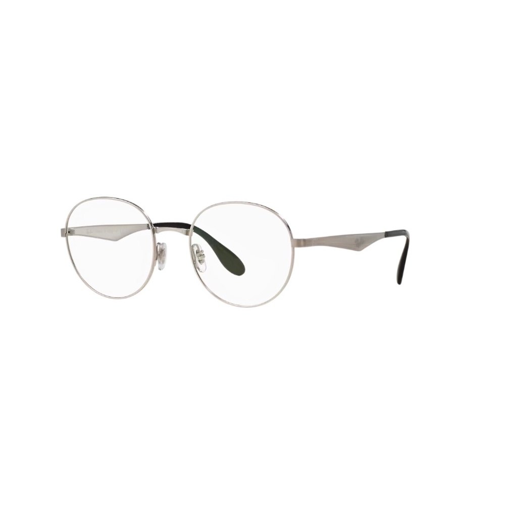 Ray Ban 6343 2595 47 Polished Silver Eyeglasses RX6343